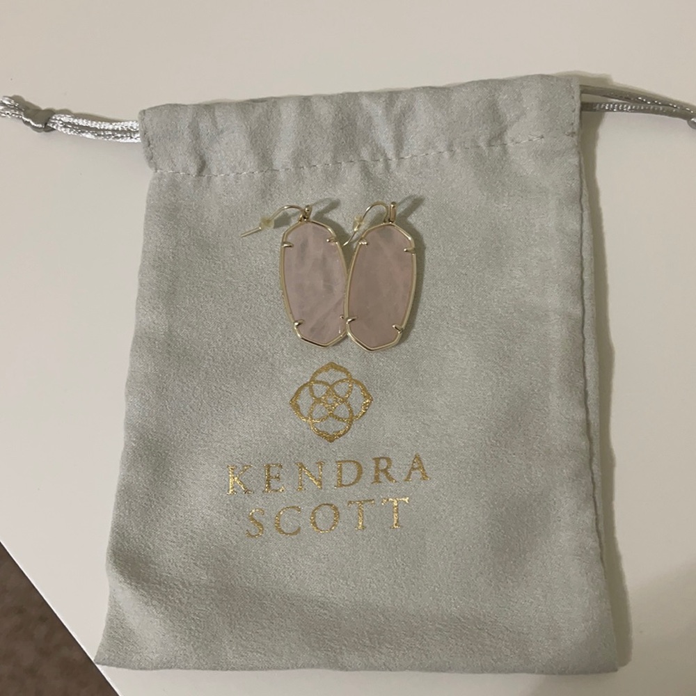 Kendra Scott Faceted Elle Gold Drop Earrings